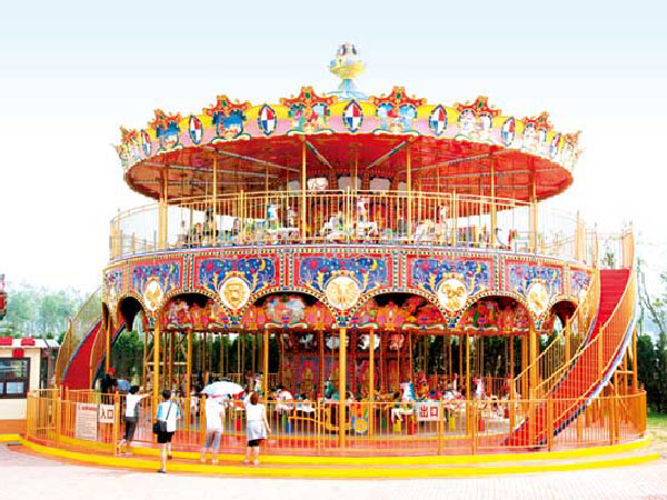 two story carousel ride
