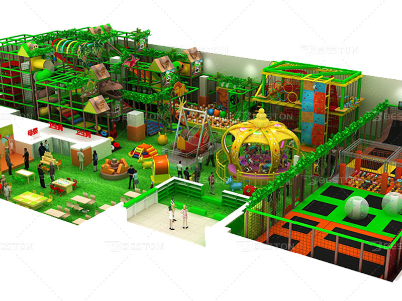 Custom indoor playground equipment for business